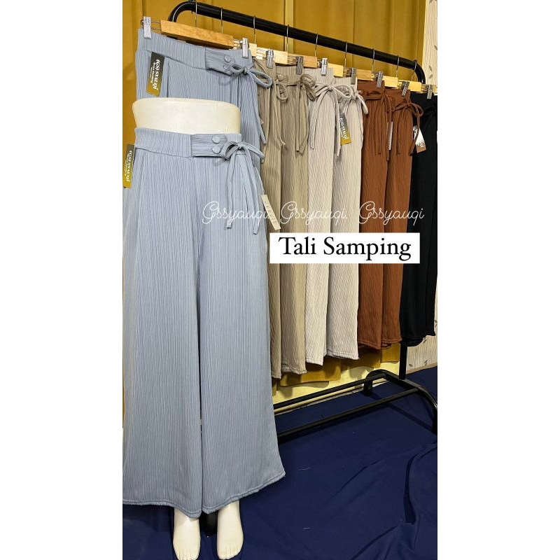 celana kulot wanita tali samping knit codru/kulot knit tali samping panjang jumbo