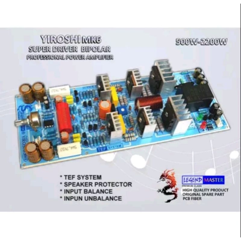 MK6 LEGEND, SUPER DRIVER BIPOLAR PROFESSIONAL POWER AMPLIFIER SUBWOOFER  YIROSHI MK-6
