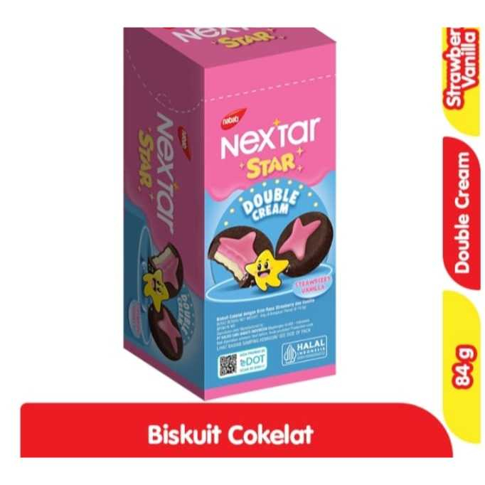 

Nextar Star Double Cream Strawberry Vanilla 84g ( 8 pcs @ 10,5g ) Nextar Star 84g Isi 8 Pcs @ 10,5g