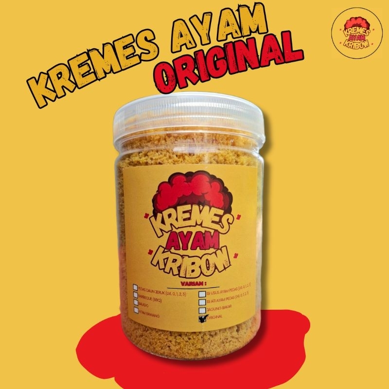 

KREMES AYAM KRIBOW RASA ORIGINAL 250 gram - KREMES AYAM KALDU AYAM ASLI