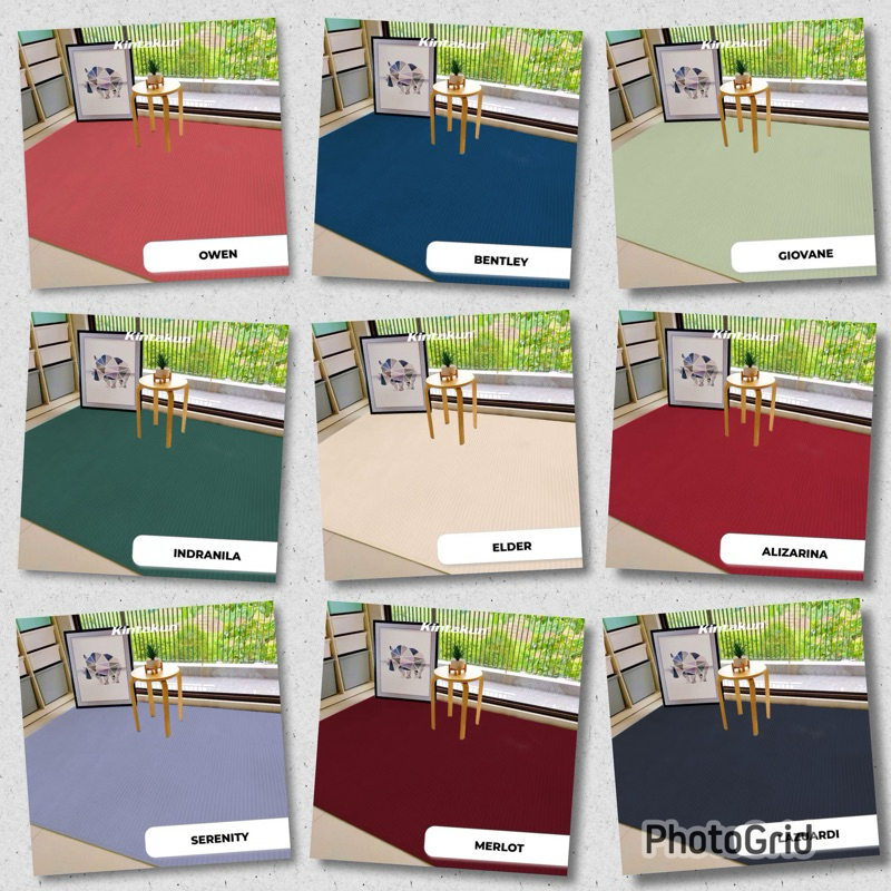 Karpet Malaysia Kintakun Warna Polos Busa Foam Luxury Ukuran Size 150 X 200 CM Bahan Tebal Lembut Ha