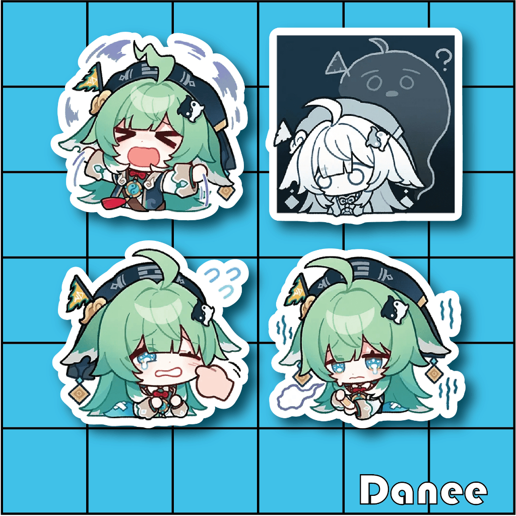 

[Stiker Honkai Star Rail Vinyl Anti Air] Huohuo, Stiker Anime Vinyl Tahan Air dan Awet, ukuran +-6 cm