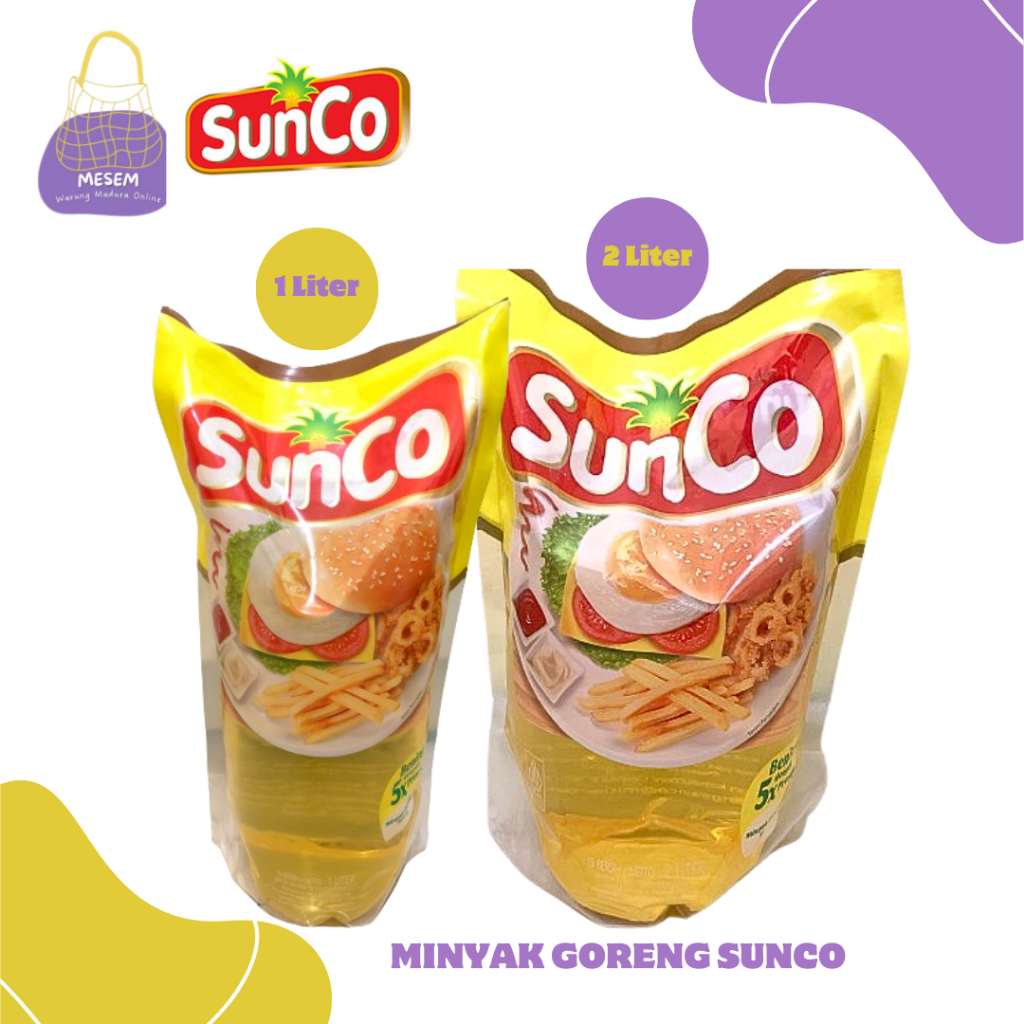 

Sunco Minyak Goreng Bening Kelapa Sawit Cooking Oil Kemasan Pouch Refill 1 Liter dan 2 Liter