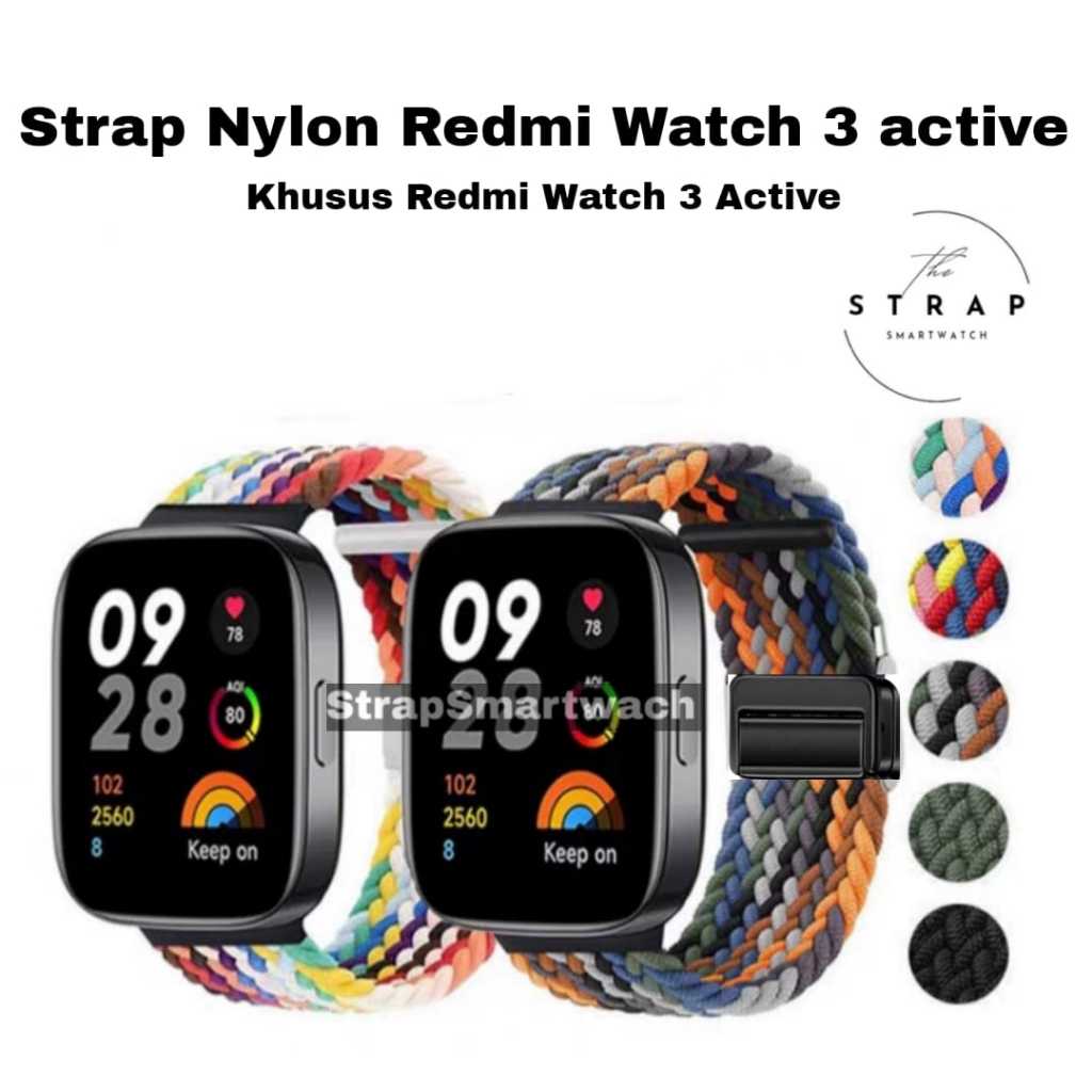 Strap Nylon Magnet Redmi Watch 3 Active Strap Nylon Redmi 3 Active