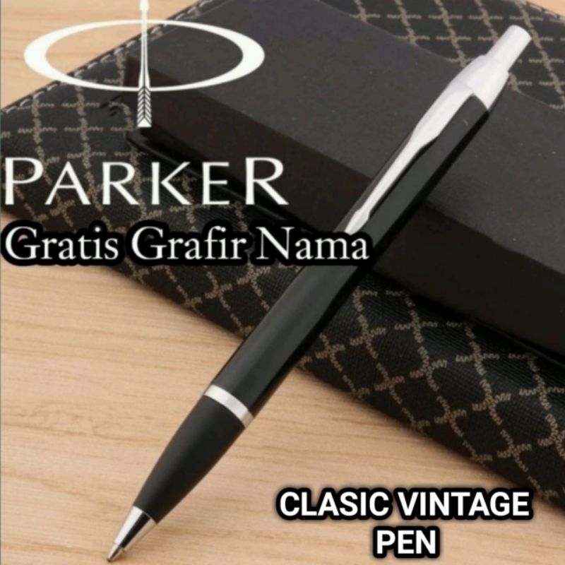 

Bollpoint Mewah Pen Parker Clasic Vintage Gratis Grafir Nama Dan box Exlusive