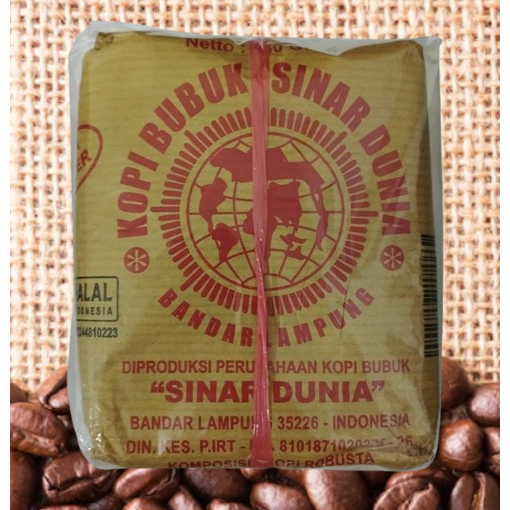 

Kopi Bubuk Robusta Lampung Sinar Dunia Super 250 gram