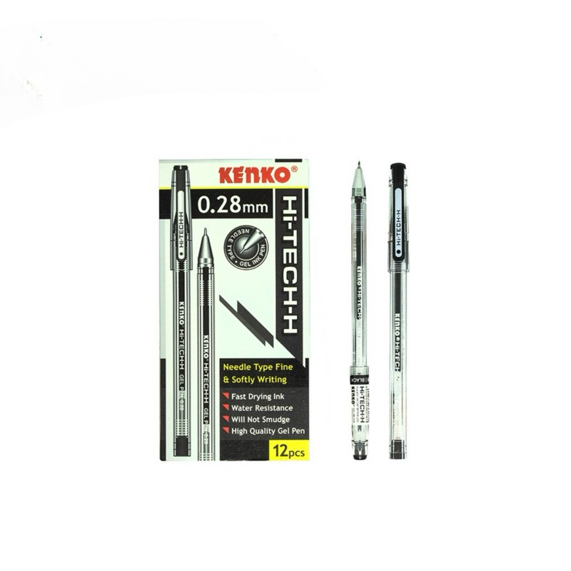 

[1 PAK 12 PCS ]KENKO GEL PEN HI-TECH-H 0.28 Mm