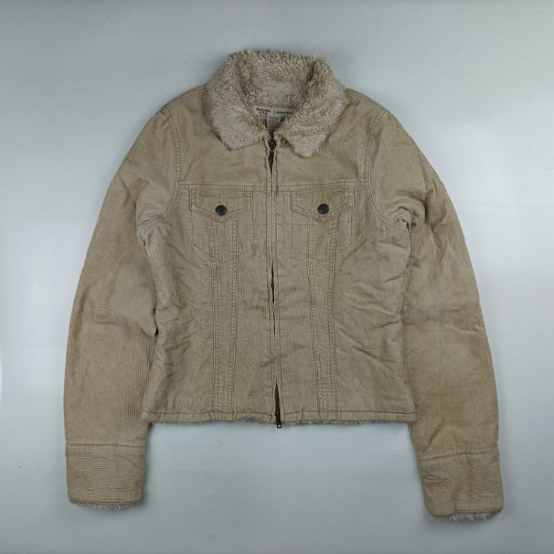 Abercrombie Trucker Corduroy Winter Size M Wanita B014