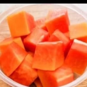 

buah potong segar pepaya