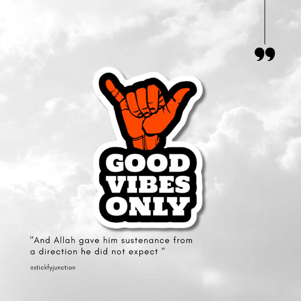 

sticker good vibes only / sticker aesthetic / sticker tumblr /stiker premium / stiker hp / stiker laptop / stiker helm / stiker tahan air |SJ | A91