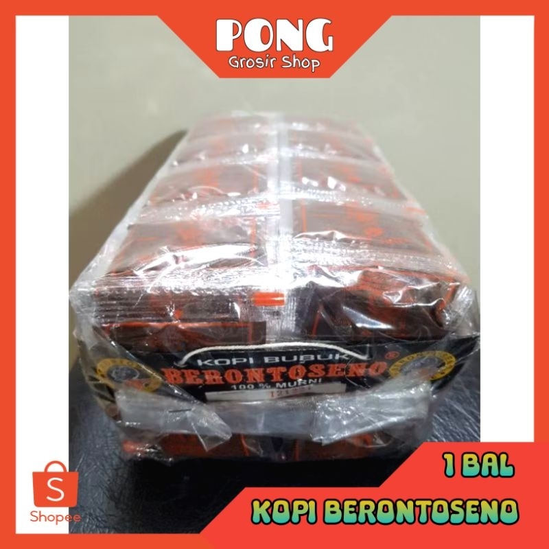 

Kopi Sachet Bubuk BERONTOSENO Robusta Sachet Renteng 1 Bal isi 5 Renteng/Gantung
