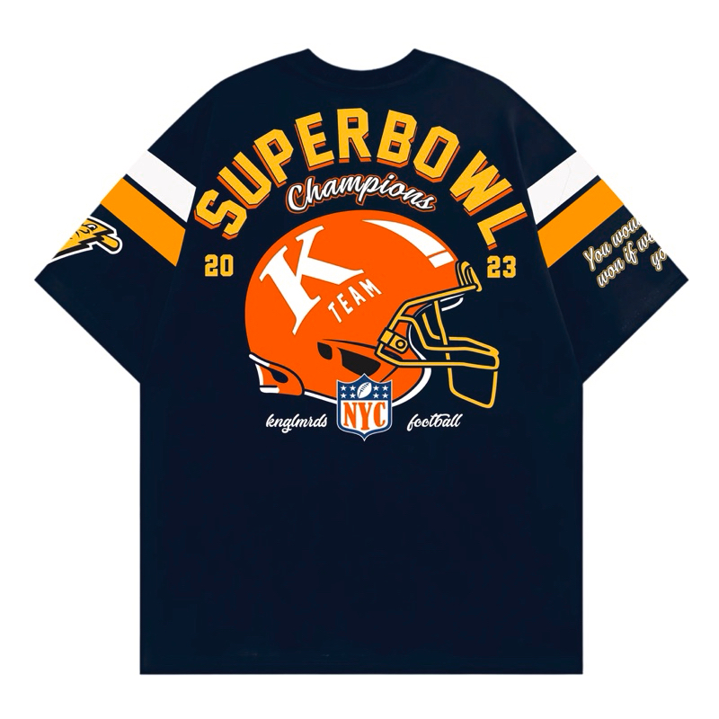 KONGLOMERADS - Kaos Oversize UNIVERSITY EDITION SUPERBOWL
