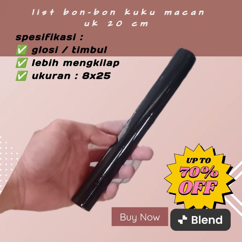 bon-bon kuku macan kualitas super black ukuran 20cm grosir bon-bon kuku macan keramik panjang 20 cm