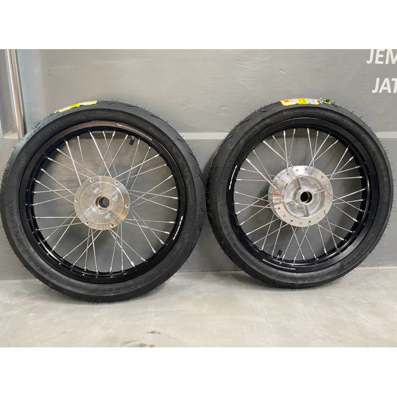 VELG SET RAKITAN FULLSET PNP TROMOL BELAKANG KING/MEGA PRO KROM TROMOL DEPAN MP KROM BAUT 5 IMPORT M