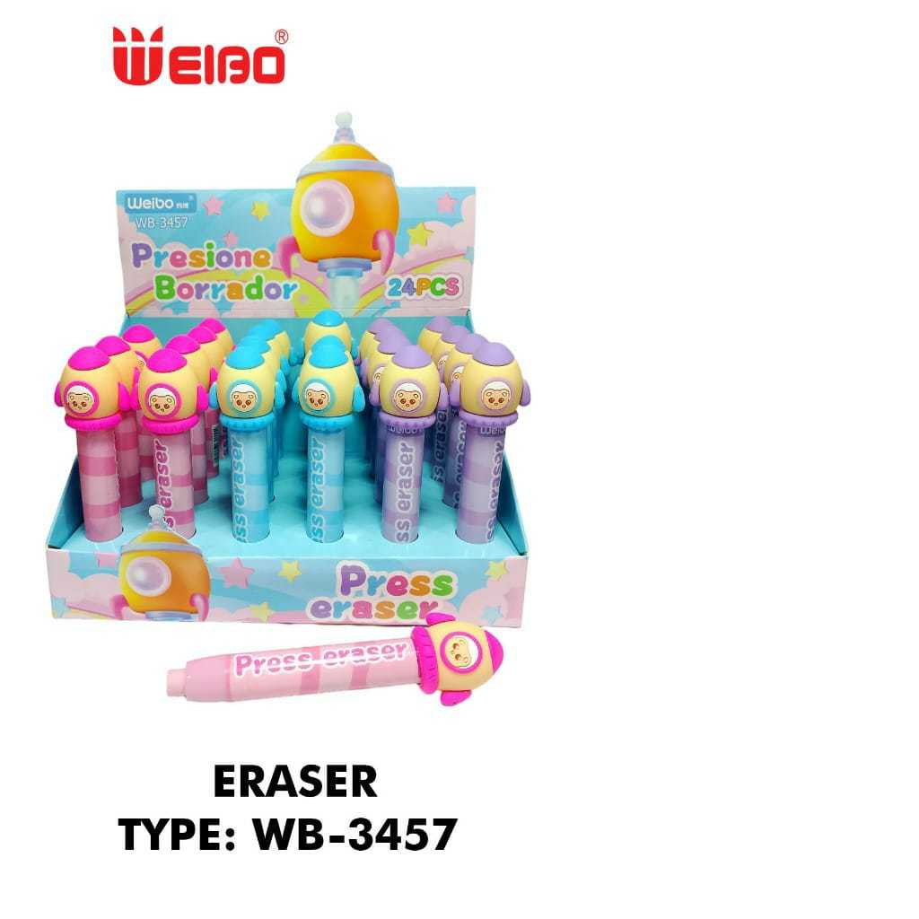 

Weibo WB-3457 Penghapus Pensil Mekanik Motif Karakter Lucu