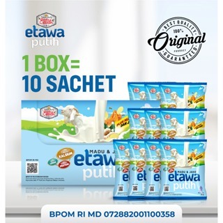 

Susu Kambing Ratu Lebah Etawa Putih Jahe Madu & Jahe 1 Box [10 Sachet]