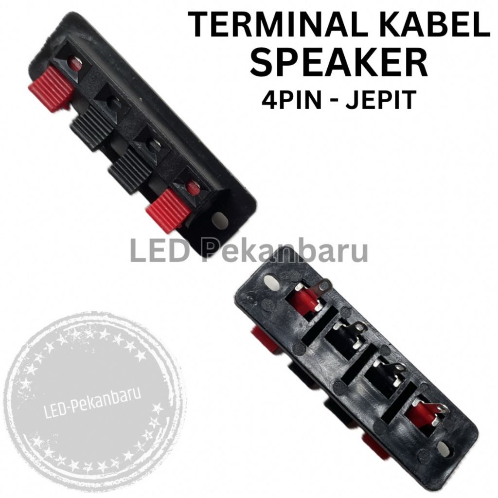 TERMINAL JEPIT KABEL SPEAKER 4 PIN / JACK / SOKET / PORT BOX SPEKER PASIF 4PIN