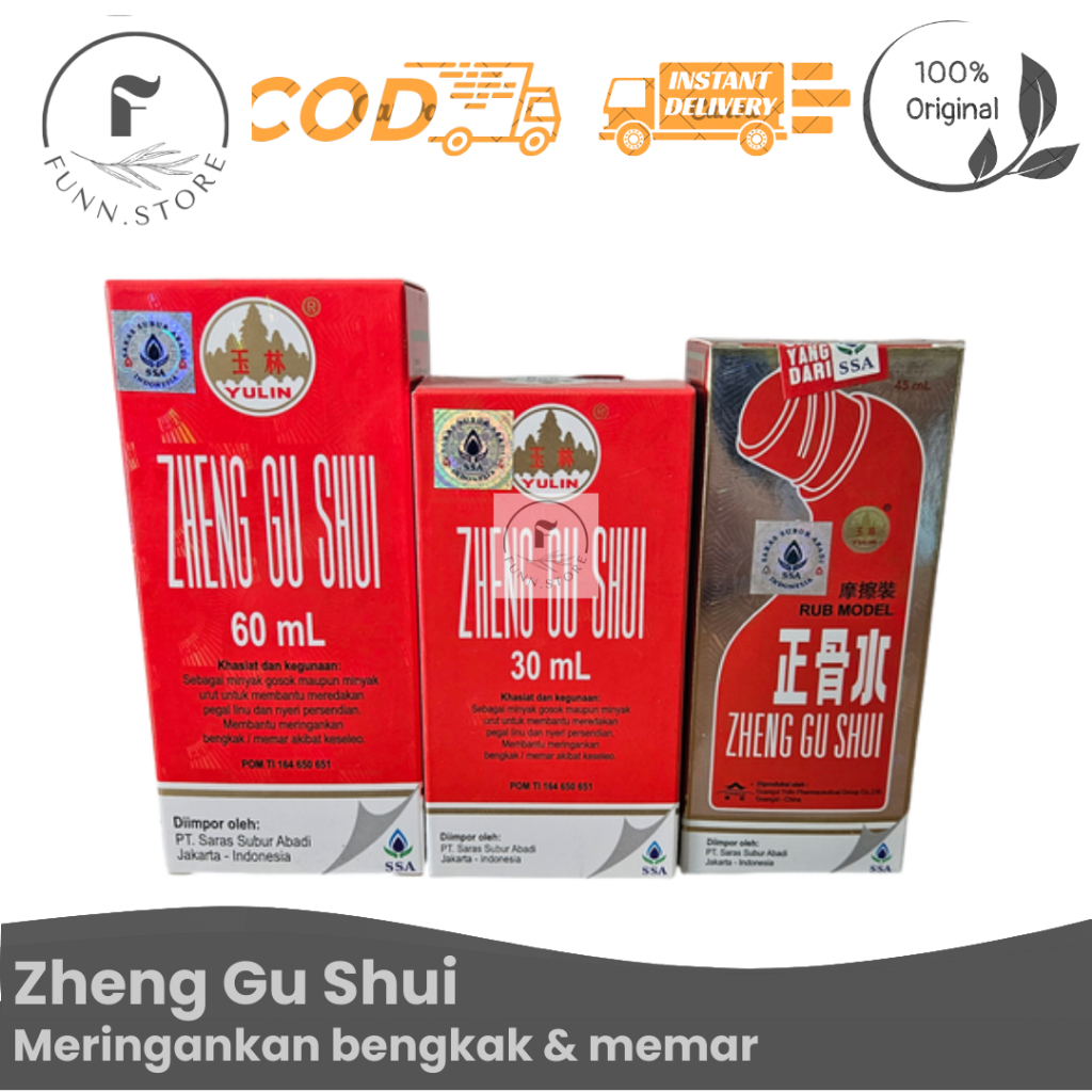 Zheng Gu Shui - 60 ml / Obat Herbal untuk Mengatasi Patah Tulang dan Keseleo / 100% ORIGINAL