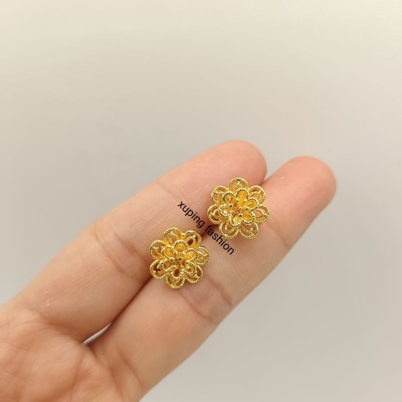 Anting bunga kecil simpel  Anting xuping wanita