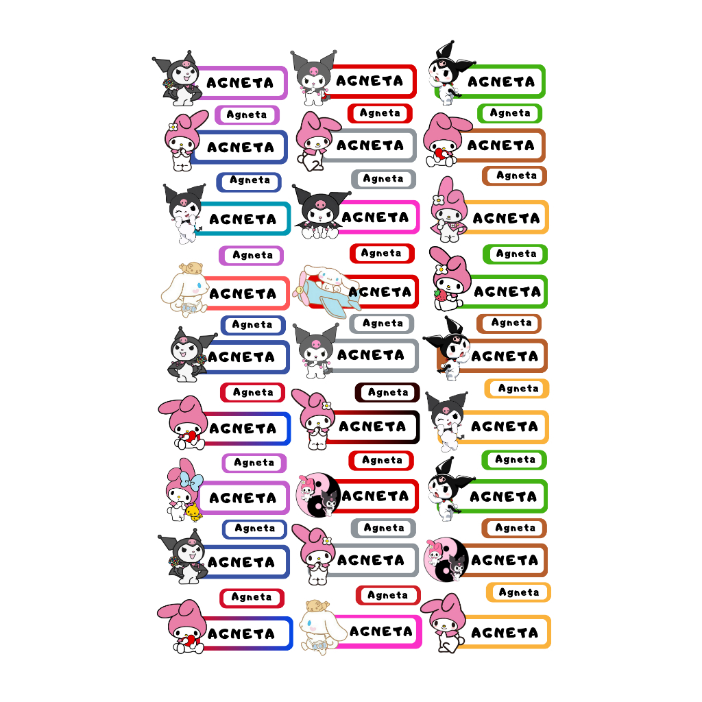 

Stiker Label Nama Anak Custom Nama Karakter Anti Air Waterproof