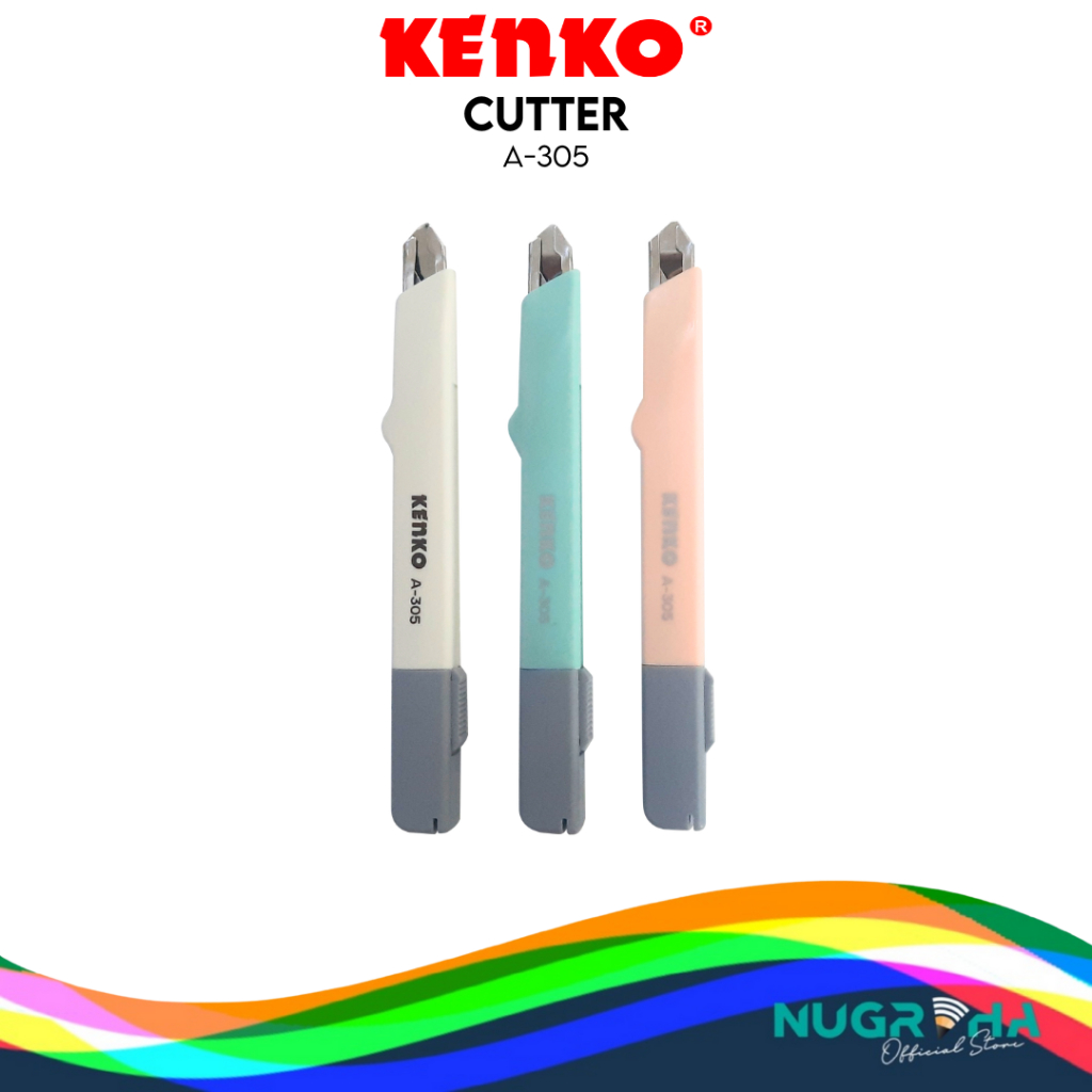 

KENKO CUTTER Kecil 30 Derajat / Pemotong Kertas A-305 (9 Mm Blade)