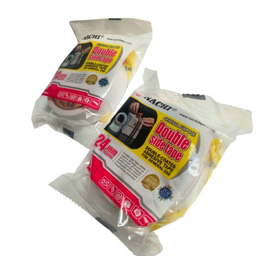 

Nachi Double Tape Putih 24 mm x 10 yards / Double Side Tape / Selotip Bolak Balik