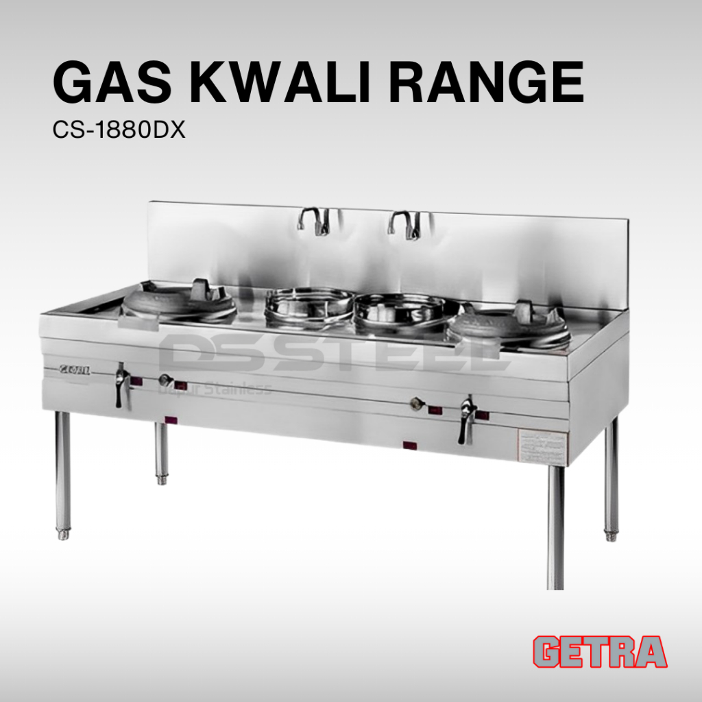 GETRA Gas Kwali Range Blower CS-1880DX / Kompor Kwali Tekanan Medium CS 1880DX / Kompor Wok GETRA CS