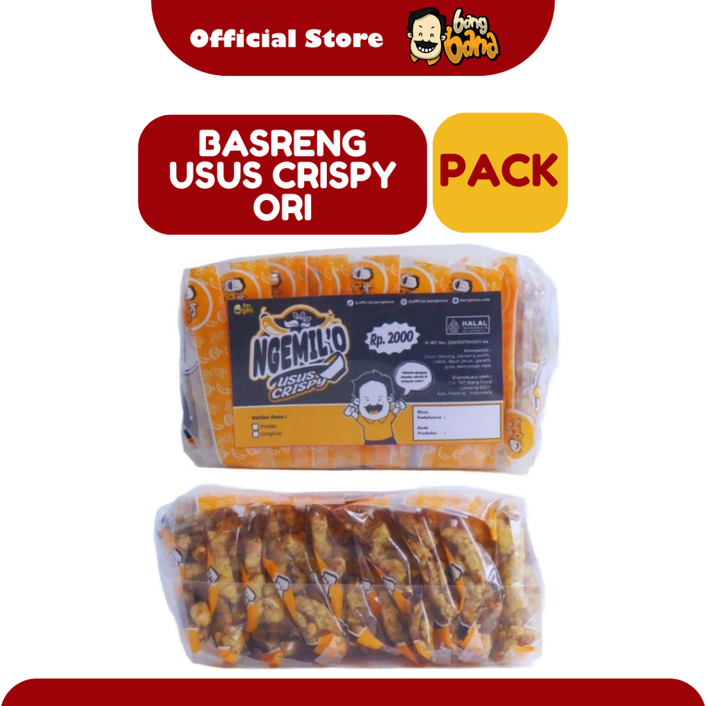 

Camilan Kripik Usus Crispy Original Cikruh - 1 Pack 10 Pcs