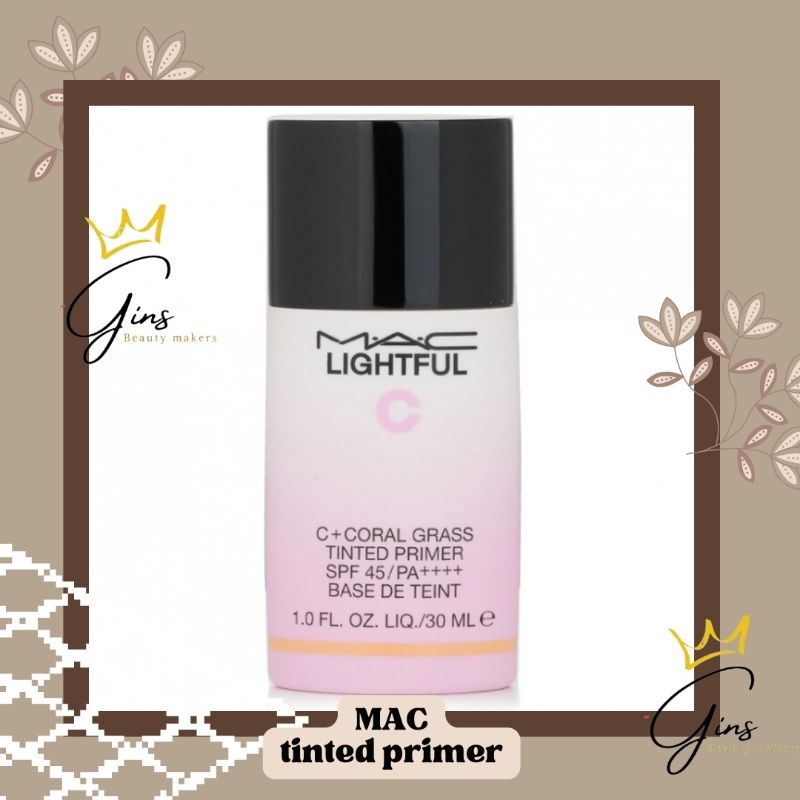 ✨gins✨ MAC lighful C+coral grass tinted primer SPF 45