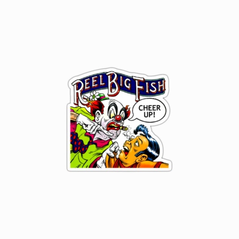 

sticker band Reel Big Fish band graphic artwork punk rock ska stiker skanking