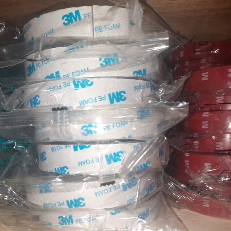 

Foam tape double tape Selotip warna Putih 3M daya rekat kuat