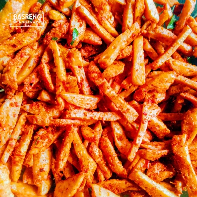 

Basreng pedas daun jeruk 1 kg bumbu melimpah