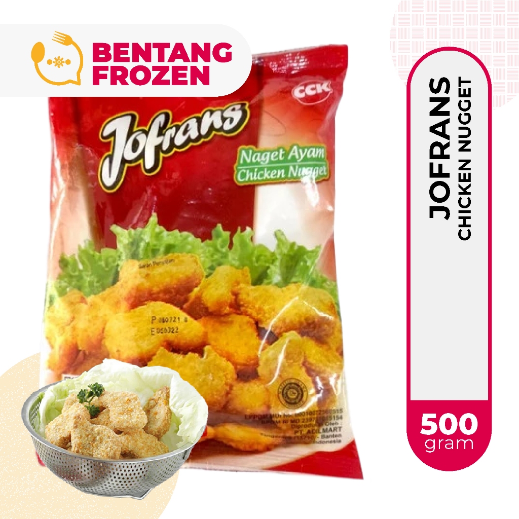 

Jofrans Nugget Ayam 500gr / Nuget Ayam / Chicken Nugget / Naget