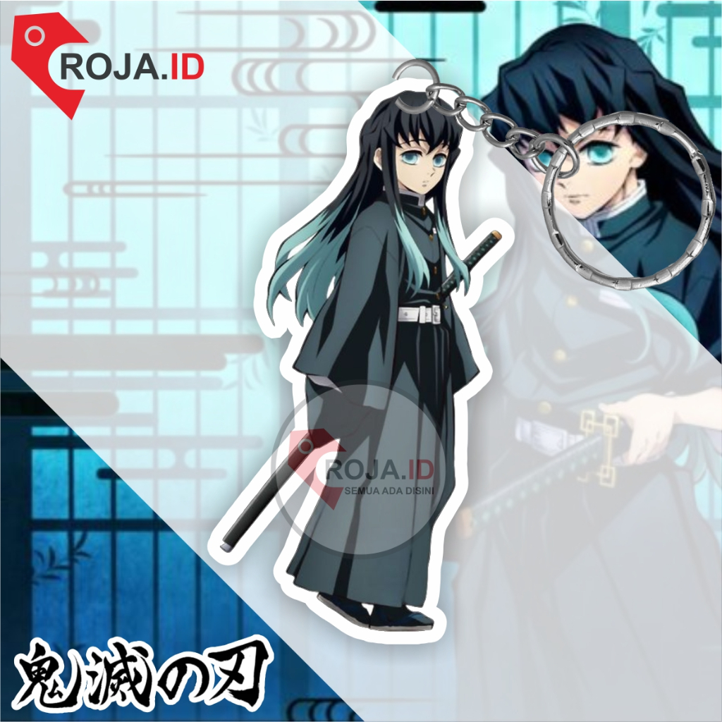 Gantungan Kunci Kimetsu No Yaiba Muichiro Tokito HASHIRA KABUT - Gantungan Kunci Anime - Gantungan K