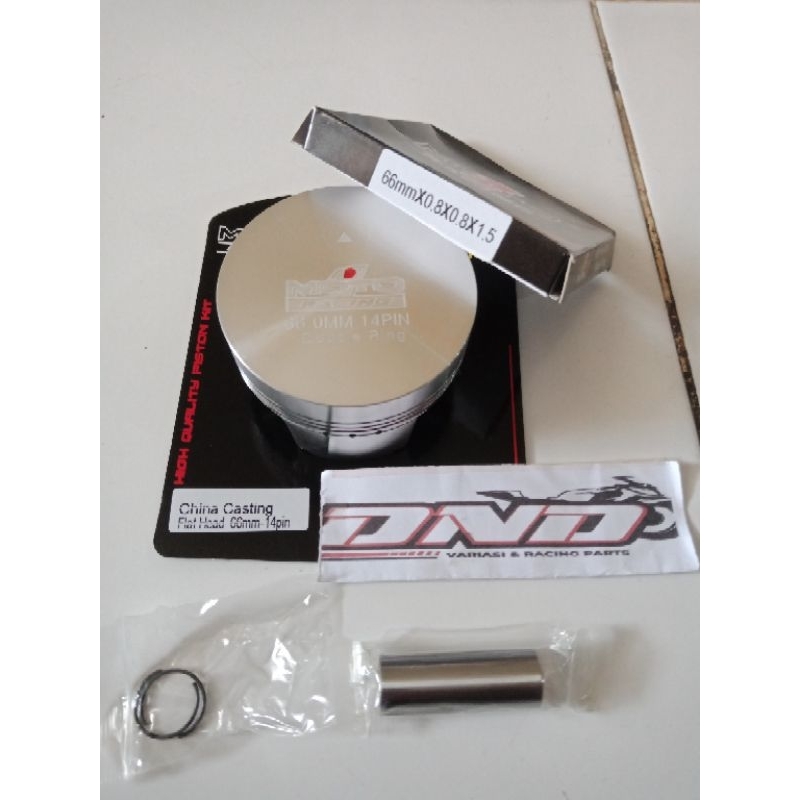 MOTO1 Piston casting 66mm pin 14/Piston 66 pen 14/Piston kit casting moto1 66mm pin 14