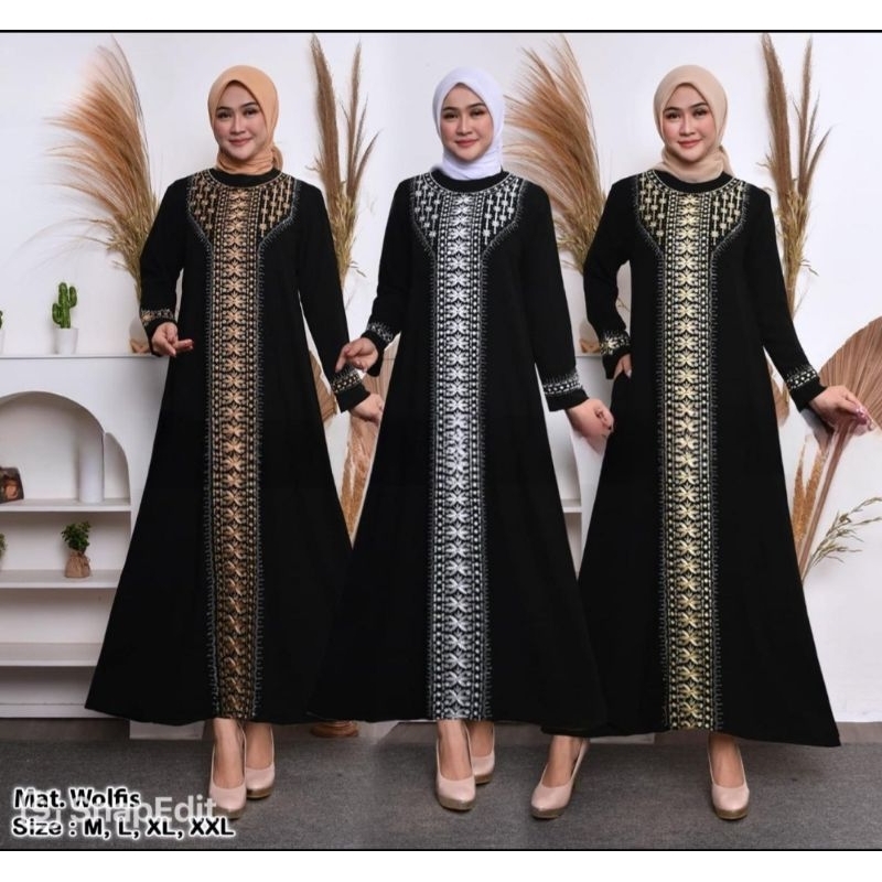 abaya hitam/gamis arab/gamis hitam