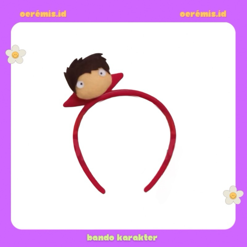 BANDO KARAKTER PONYO / BANDO COSPLAY PONYO ANIME / HEADBAND PONYO