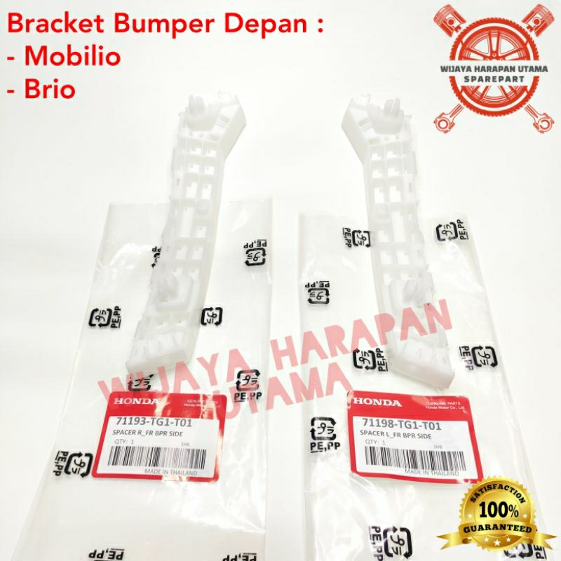 Breket Bemper Bracket Bumper Depan Mobilio RS E S 2014-2020 Brio RS Satya 2012-2024 Garansi