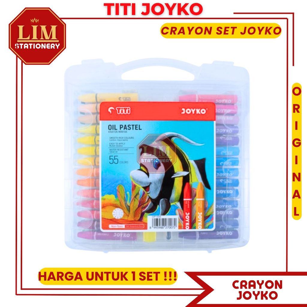 

JOYKO CRAYON TITI 12/18/24/36/48/55 WARNA / OIL PASTEL TITI (SET)