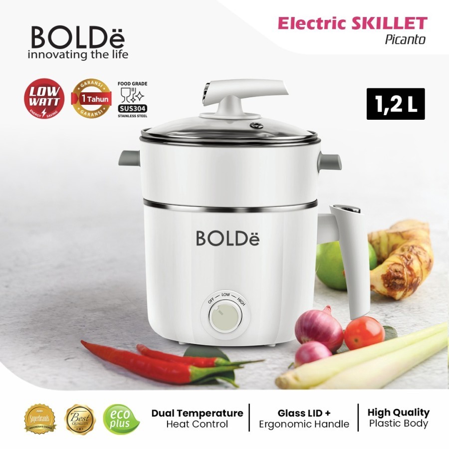 BOLDe Panci Listrik ELectric Skillet Picanto / Stainless Steel Panci Listrik