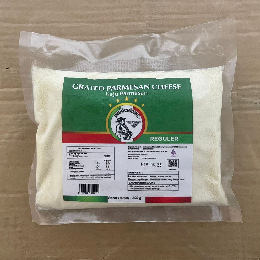 

Indocheese Grated Parmesan Cheese 300gr - GOSEND/GRAB ONLY