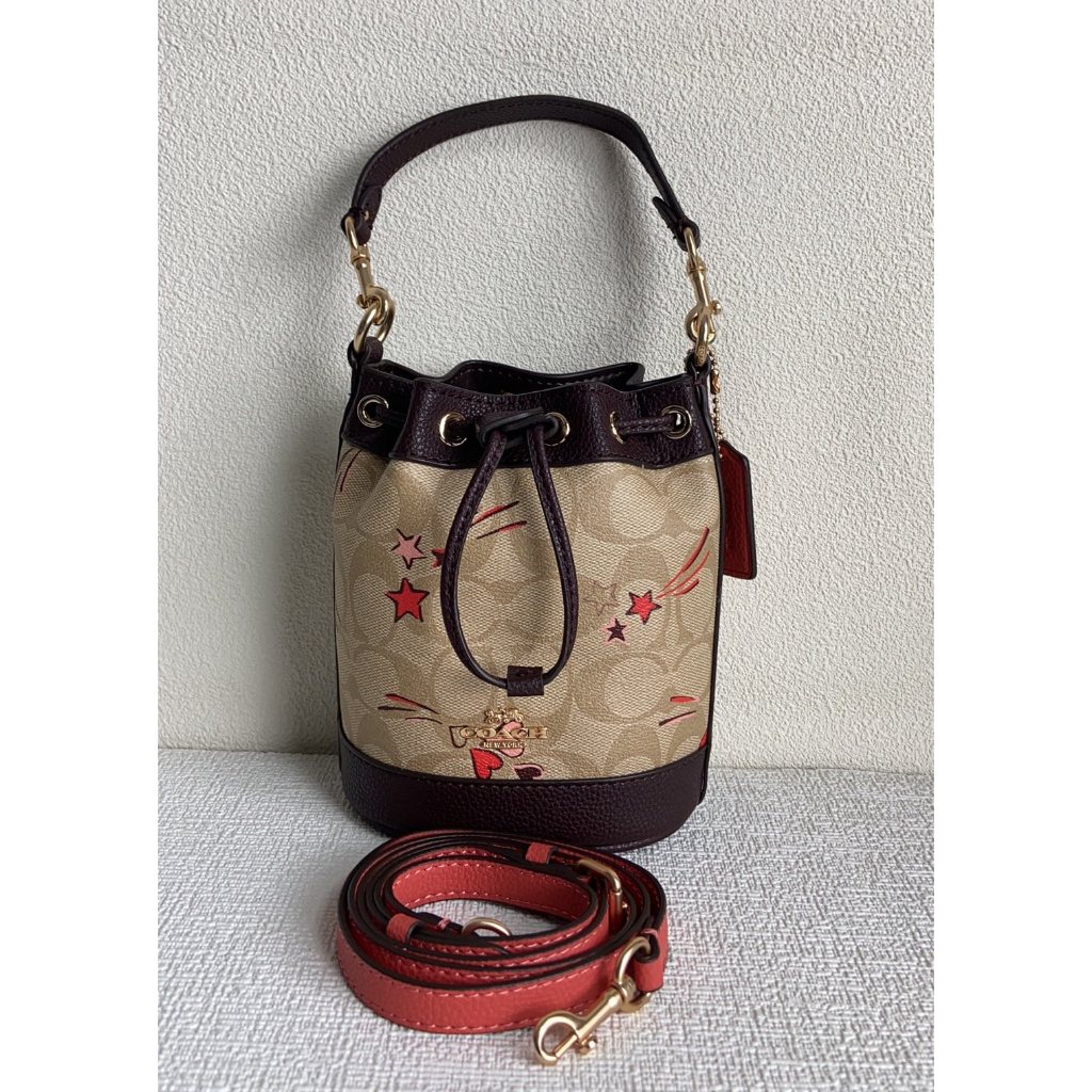 COACH Bucket 16 Bucket Bag Shoulder Bag Hand Bag/Tas Bucket 16 COACH Tas Bahu Tas Tangan