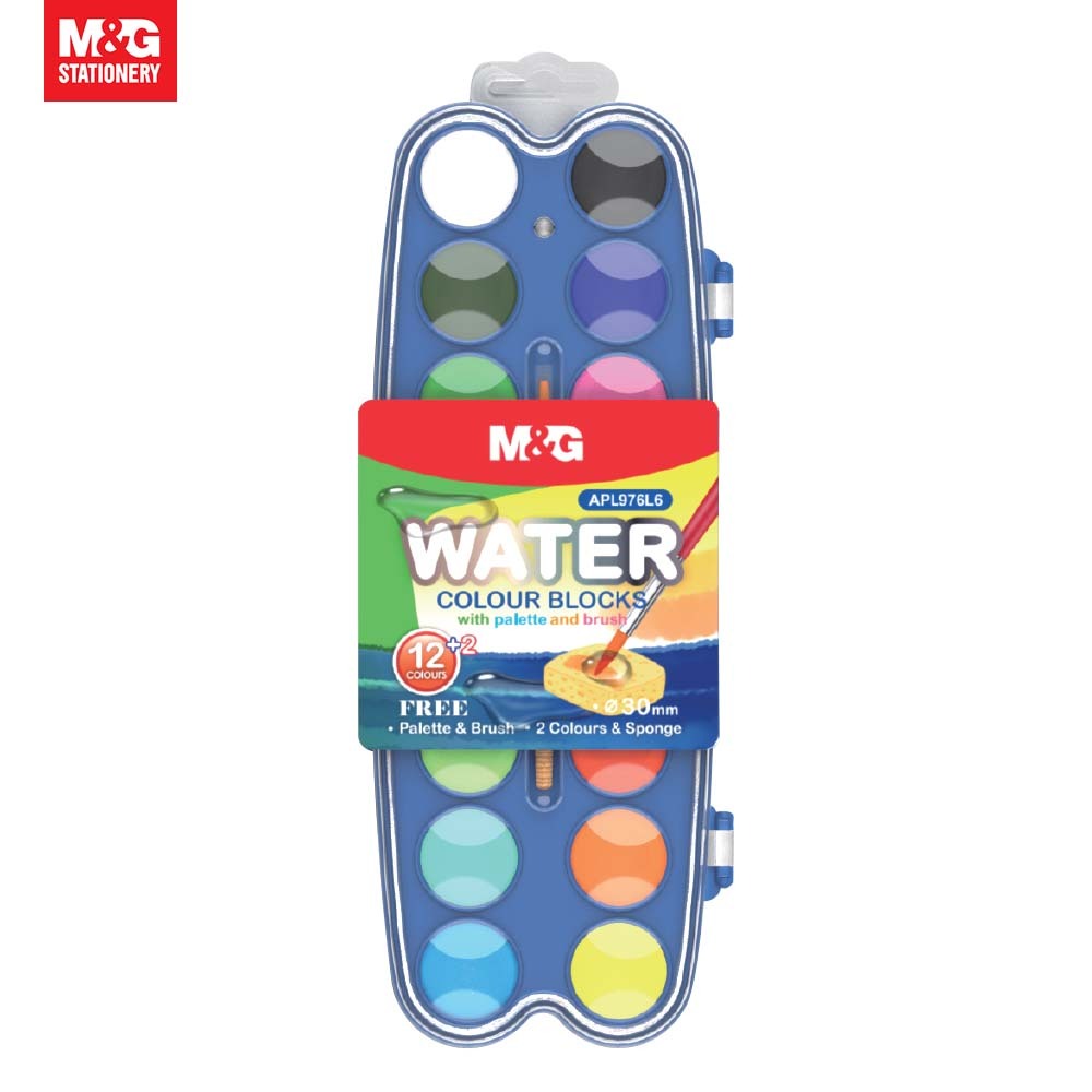 

M&G water color blocks 12+2C 30mm APL976L6