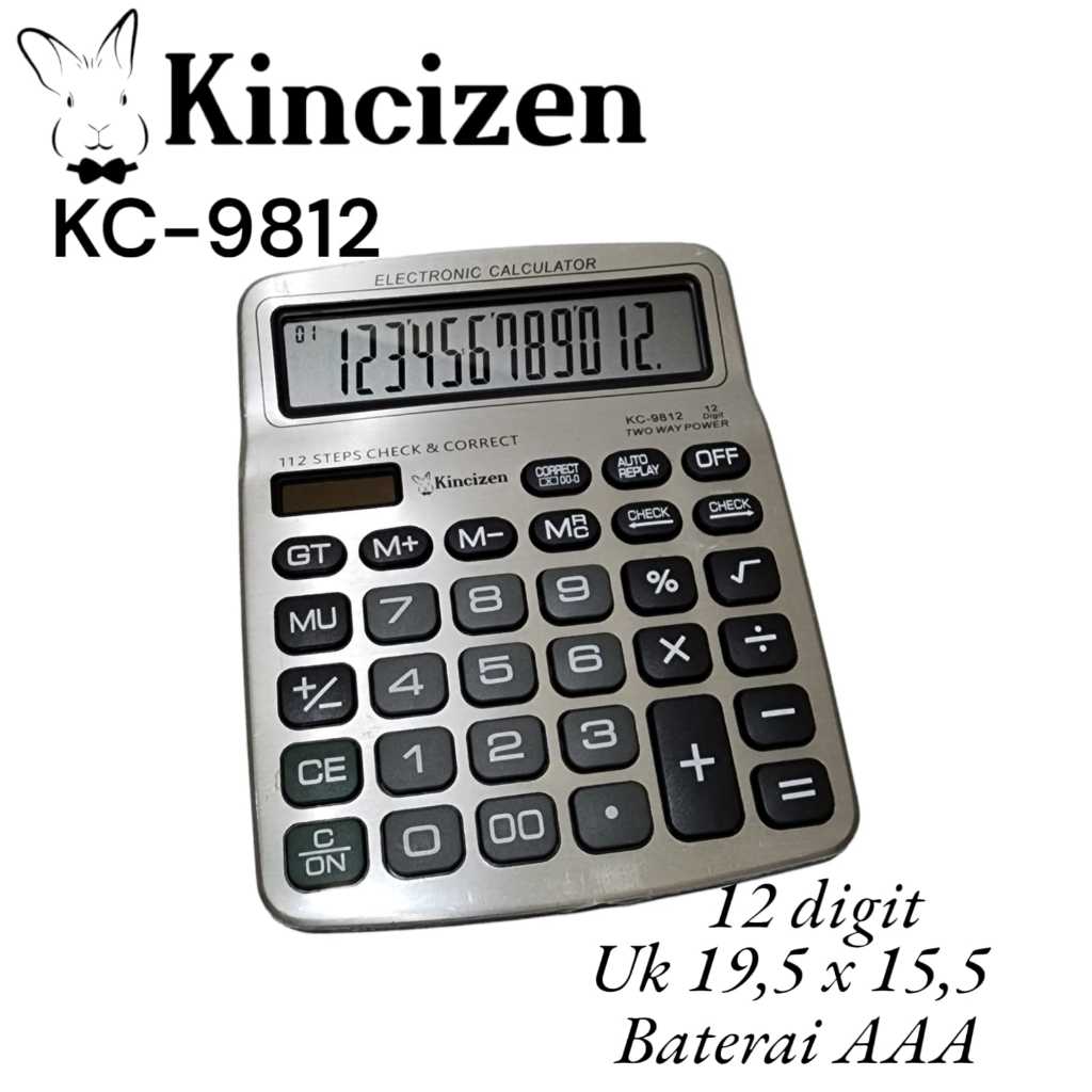 

Promo Kalkulator Dagang besar CT-9812 12 digit kalkulator tenaga surya aktif Kalkulator Kincizen