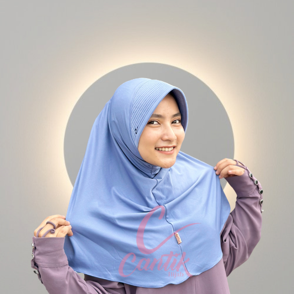 Bergo Pet Tebal Size M /Jilbab Instan Pet Tebal /Kerudung Bergo Pet Tebal By CANTIK
