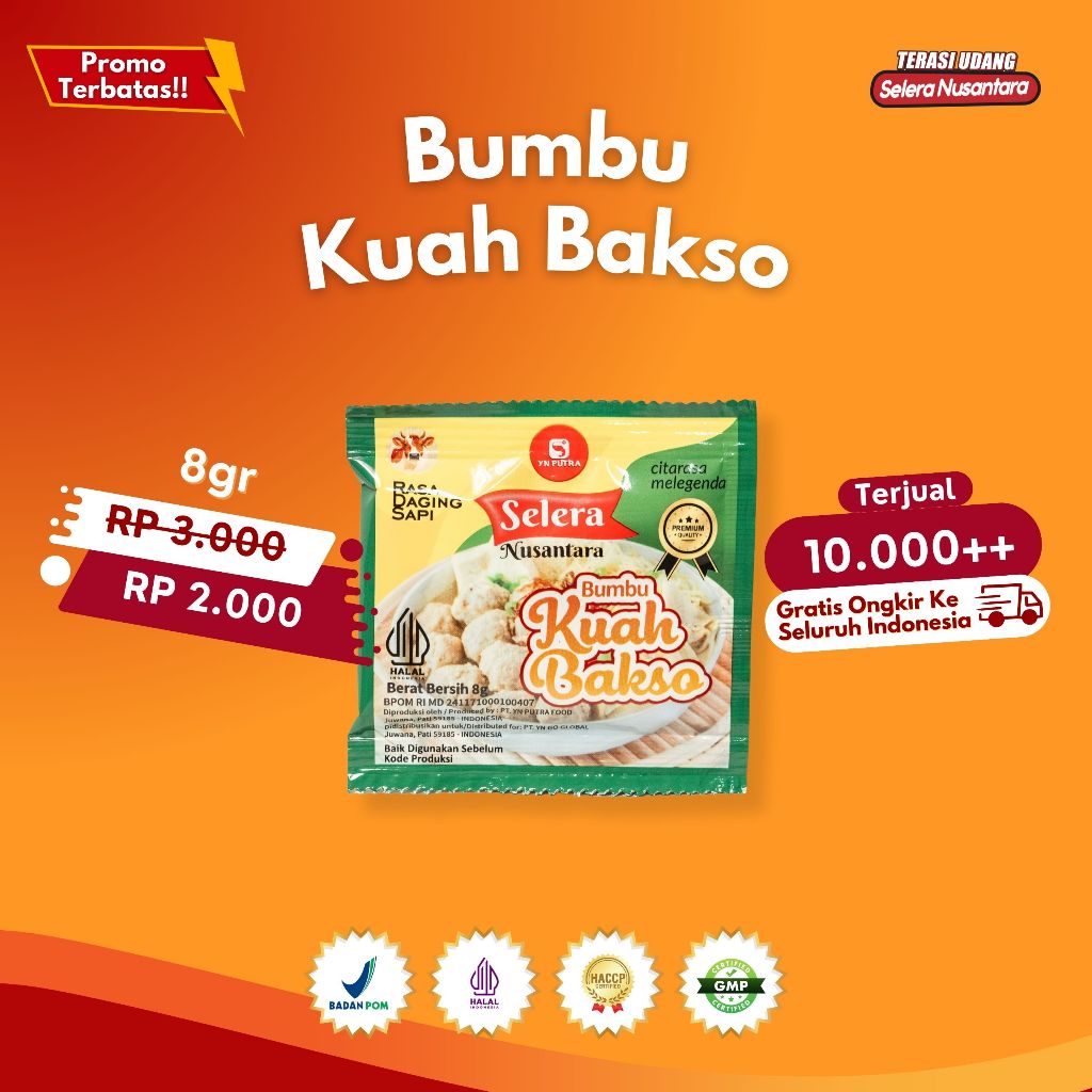 

Selera Nusantara - Bumbu Instan Kuah Bakso