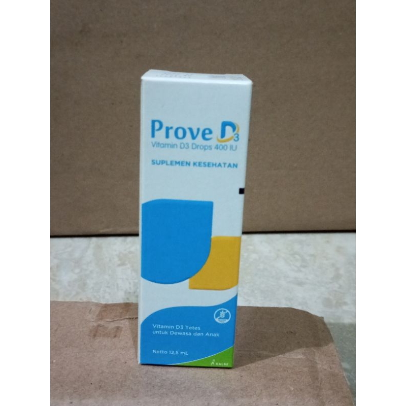 prove-d3 / suplemen kesehatan vitamin d3 / drop 400iu / tablet 30, 1000iu / tablet 30,