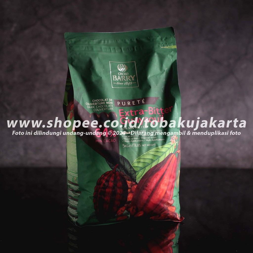 

Cacao Barry Extra Bitter GUAYAQUIL 5kg 64% Dark Chocolate Couverture