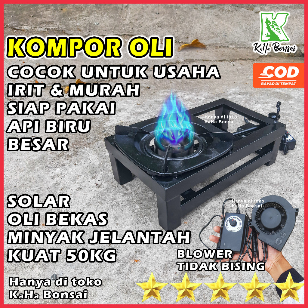 Kompor Irit Murah Kompor Minyak Jelantah Kompor Oli Bekas Api Biru Siap Pakai Kompor Bahan Oli Bekas