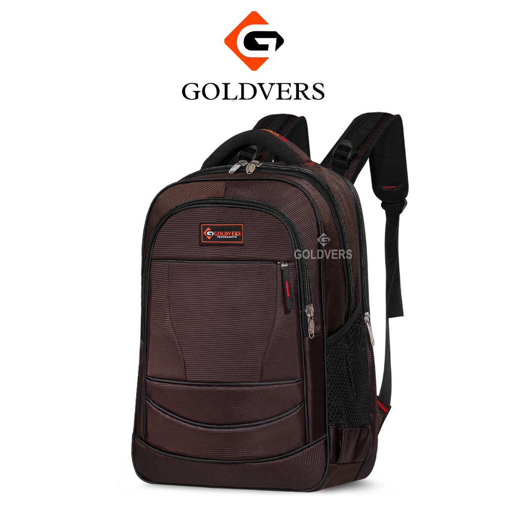 Goldvers - DASH Tas Ransel Sekolah Backpack Laptop Pria Casual Polo 17 Inchi Free Raincover